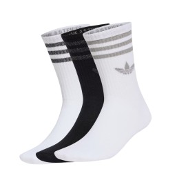 Adidas Calzini Glitter 3 Paia Nero Bianco KR4218