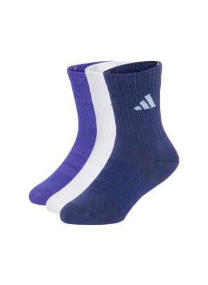 Adidas Calzini Crew 3 Paia Kids Pure Purple Blu Bianco KQ9228