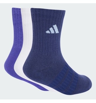Adidas Calzini Crew 3 Paia Kids Pure Purple Blu Bianco | Adidas | 