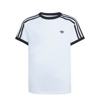 Adidas T-shirt 3 Stripe Kids Bianco Nero KE0920