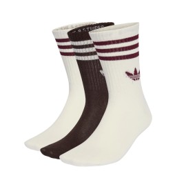 Adidas Calzini Crew 3 Paia Aurora Coffee Bianco Marrone KD8253