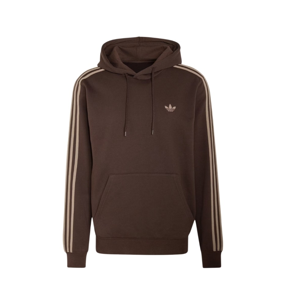 Adidas Felpa Cappuccio 3 Stripes Aurora Coffee KE1685