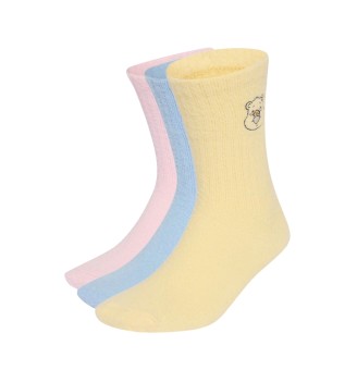 Adidas Calzini Care Bears Crew 3 Paia Kids Clear Pink Sky Almost Yellow KT1937