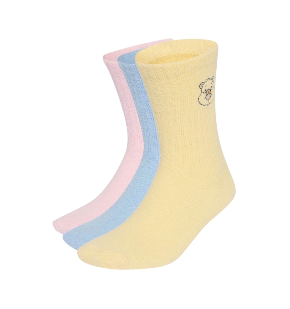 Adidas Calzini Care Bears Crew 3 Paia Kids Clear Pink Sky Almost Yellow KT1937