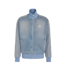 Adidas Giacca Firebird M Denim Worn Blu KS4970
