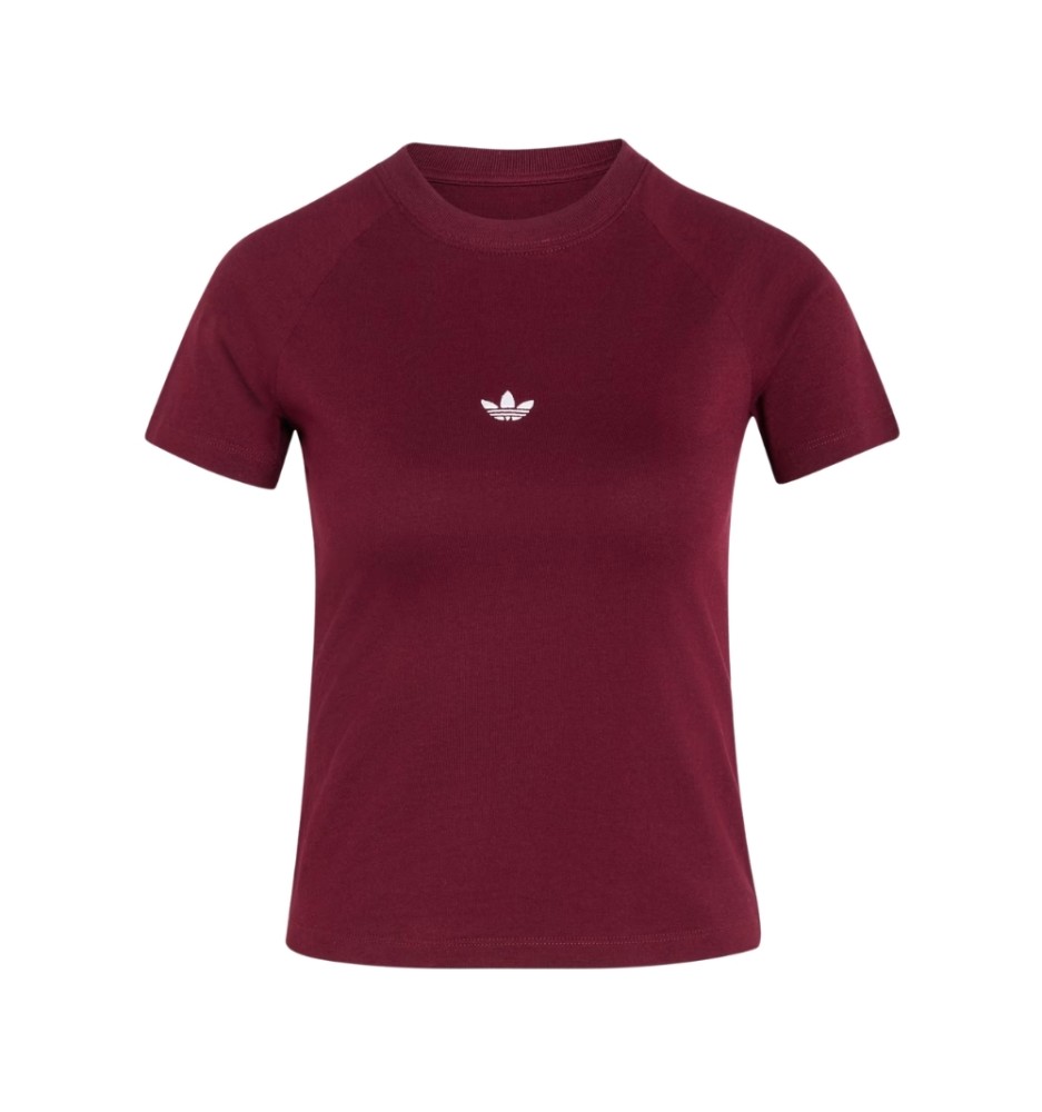 Adidas T-shirt Essentials Slim W Maroon KR3593