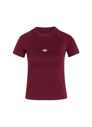 Adidas T-shirt Essentials Slim W Maroon KR3593