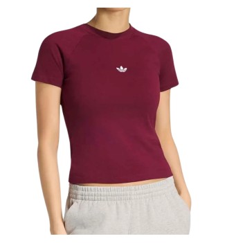 Adidas T-shirt Essentials Slim W Maroon KR3593