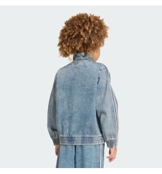 Adidas Giacca Firebird Kids Denim Worn Blu | Adidas | 