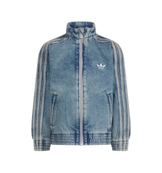 Adidas Giacca Firebird Kids Denim Worn Blu KQ8874