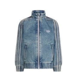 Adidas Giacca Firebird Kids Denim Worn Blu KQ8874