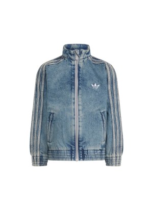 Adidas Giacca Firebird Kids Denim Worn Blu KQ8874