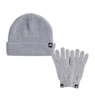 Adidas Cappello E Guanti Grigio KB7340