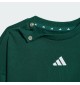 Adidas Tuta 3 Stripes French Terry 240 I Collegiate Green Bianco | Adidas |