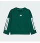 Adidas Tuta 3 Stripes French Terry 240 I Collegiate Green Bianco | Adidas |