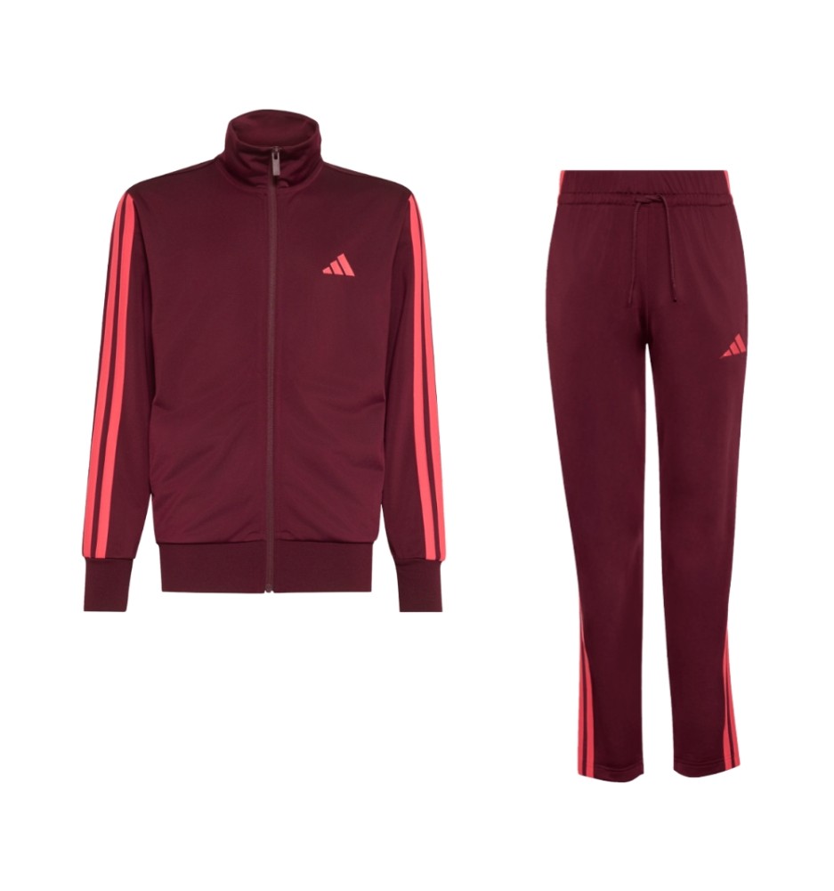 Adidas Tuta 3 Stripes Training 205 Jr Maroon Pure Turbo KQ7814