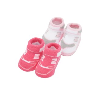 New Balance Scarpe Calzini Classic 2 Paia Lilac Sachet Rosa NBLAKB0104 LLS