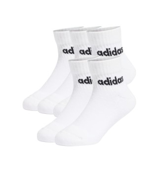 Adidas Calzini Ankle 5 Paia Kids Bianco KA7440