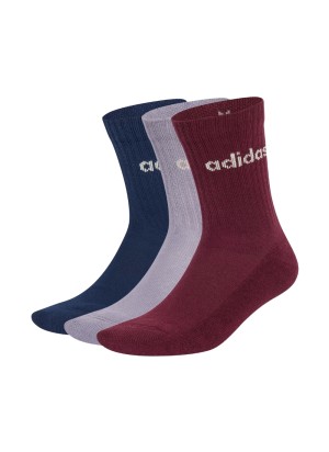 Adidas Calzini Lin Crew 3 Paia Maroon Slate Night Indigo | Adidas | 