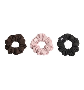 Adidas Elastico Schrunchies 3 Paia Aurora Coffee Dual Lilac Nero | Adidas | 
