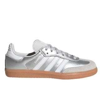 Adidas Scarpe Samba Og C Kids Silver Metallic Bianco KK2344