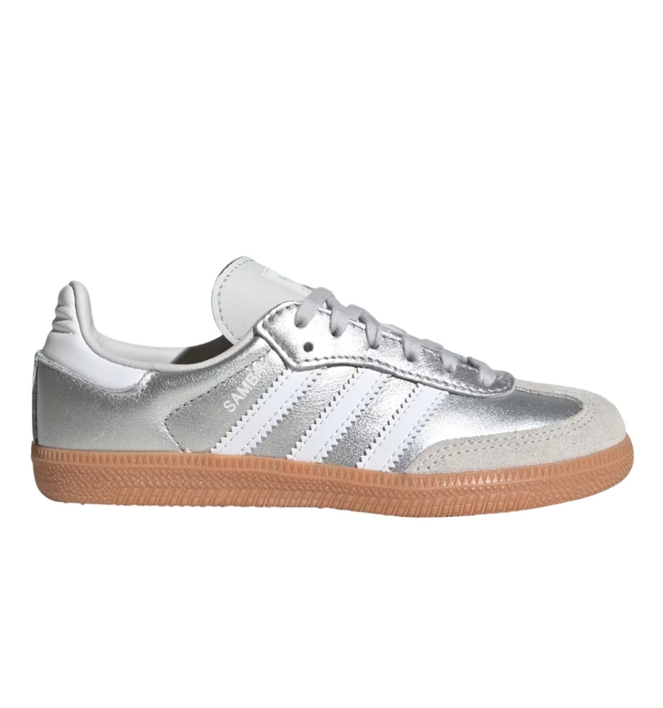Adidas Scarpe Samba Og C Kids Silver Metallic Bianco KK2344