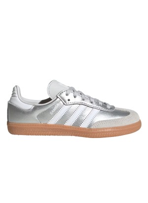 Adidas Scarpe Samba Og C Kids Silver Metallic Bianco KK2344