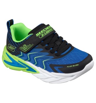 Skechers Scarpe Flex Glow Ultra Prism Pacer Lights Kids Blu Verde | Skechers | 