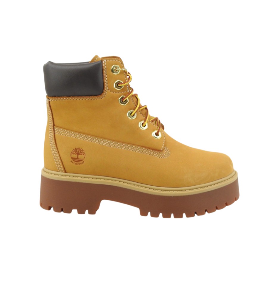 Timberland Stivali 6inch Lace Up Waterproof Nubuck Kids Marrone | Timberland | 